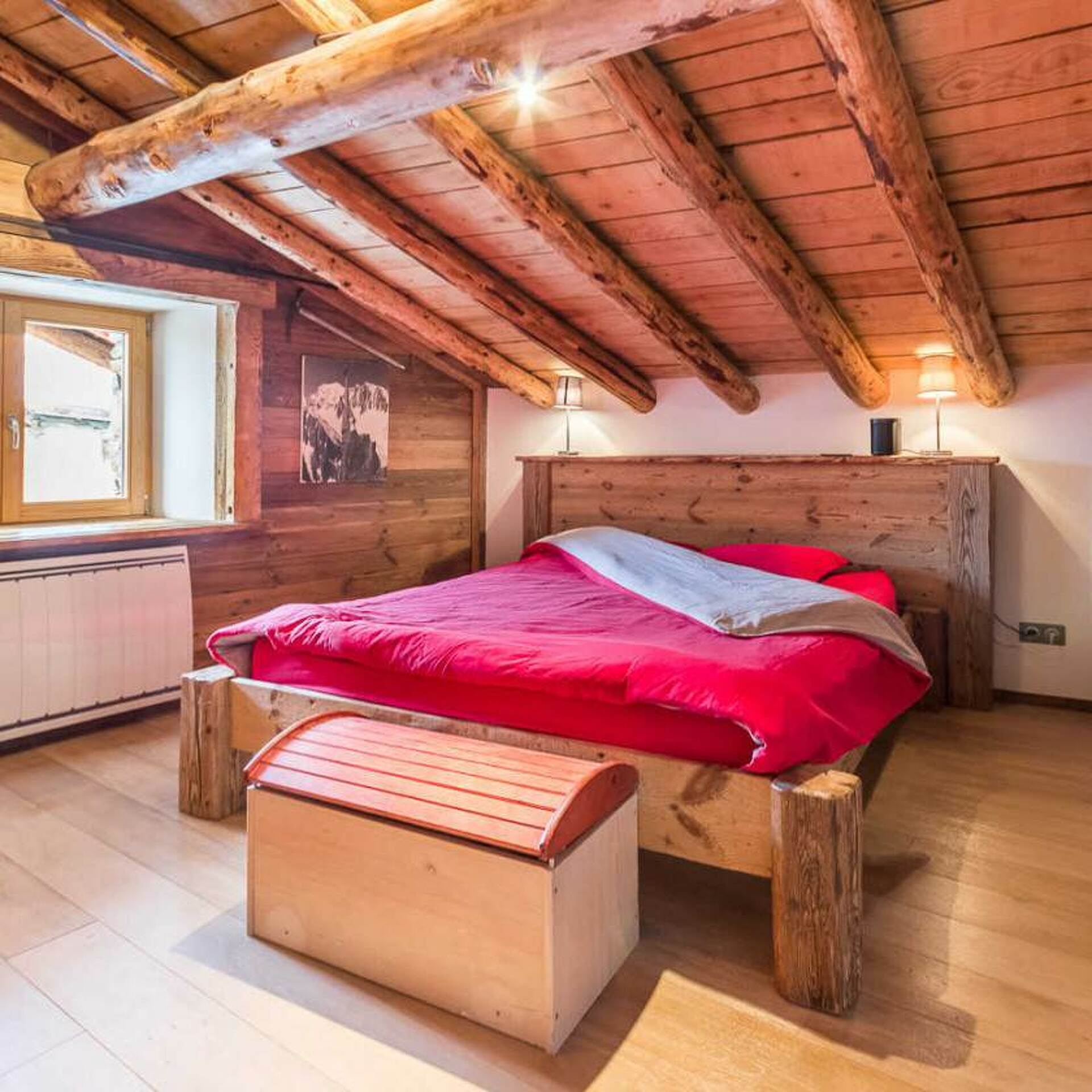 Chambre mezzanine sous toit